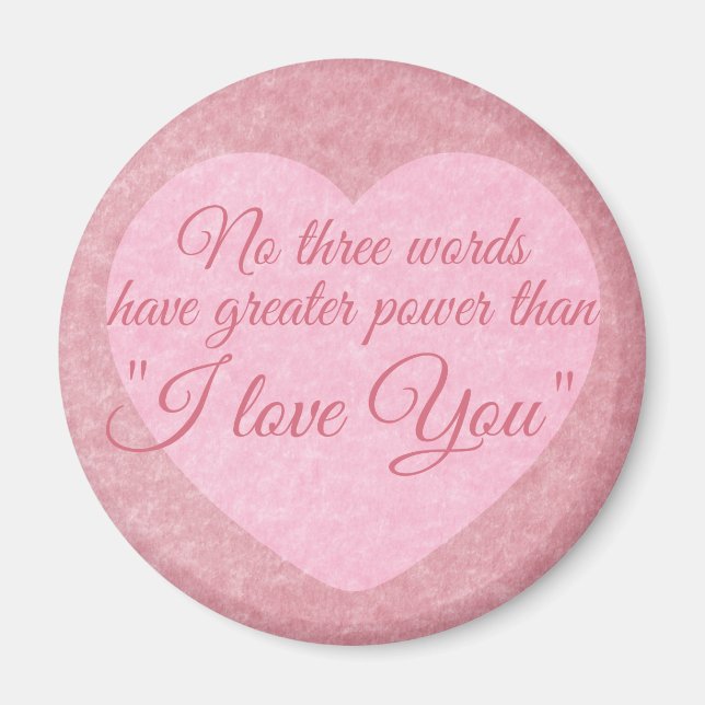 “I LOVE YOU” magnet (Front)