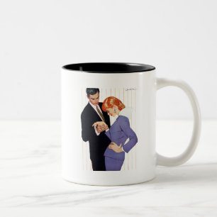 I Love You, Mama Girl 2 Two-Tone Coffee Mug