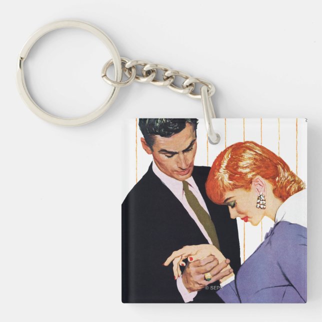 I Love You, Mama Girl Key Ring (Front)