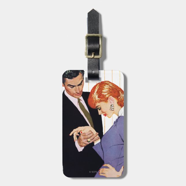 I Love You, Mama Girl Luggage Tag (Front Vertical)