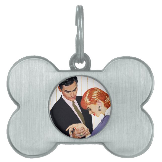 I Love You, Mama Girl Pet Tag (Front)