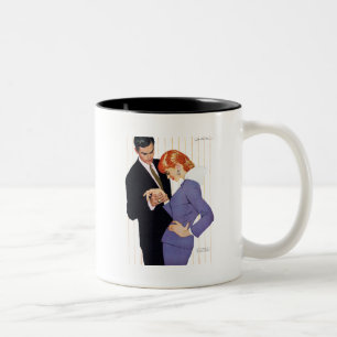I Love You, Mama Girl Two-Tone Coffee Mug