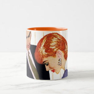 I Love You, Mama Girl Two-Tone Coffee Mug