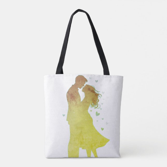 I Love You Man and Woman on a Tote Bag (Back)