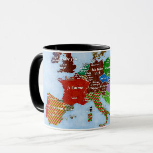 I Love You Map Mug