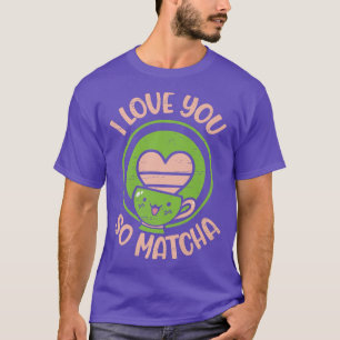 I Love You Matcha Bubble Tea Matcha Premium T-Shirt