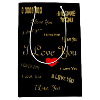 I Love You Medium Gift Bag