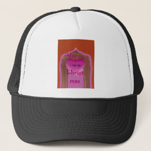 I love You Merry Christmas Heart Trucker Hat