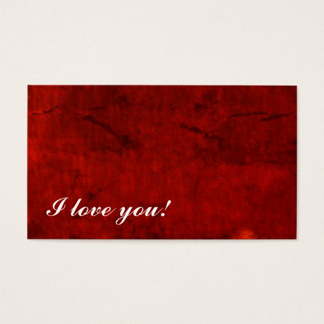 I Love You! Message Card (Front)