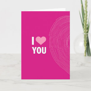 I Love You Modern Art Card