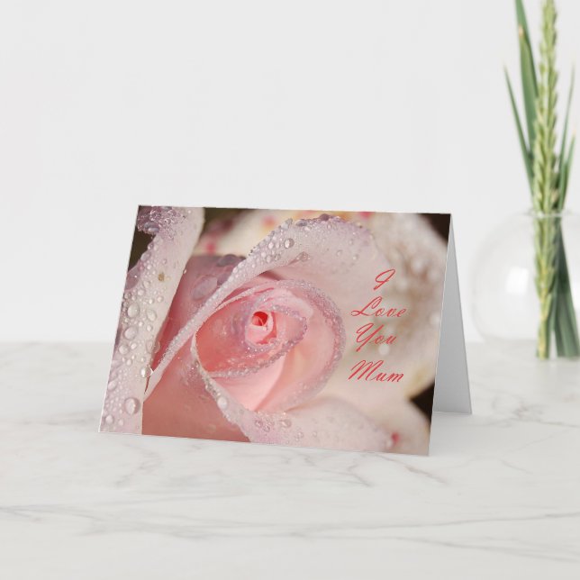 I Love You Mom Card (Front)