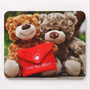 I LOVE YOU MOM - Cute & Cuddly Teddy Bears Mouse Mat