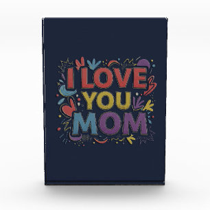 I Love You Mom / Decorative Acrylic Block