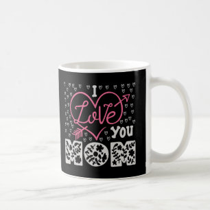 I Love You Mom Floral Heart Coffee Mug Mother’s Da
