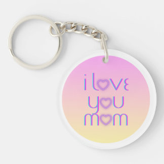 I love you mom key ring