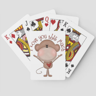 I love you MONKEY Playing Cards