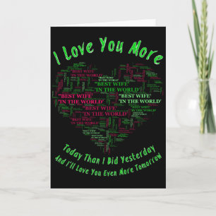I Love You More Card