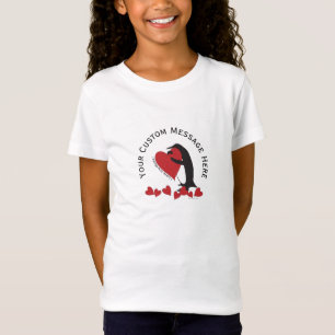 I Love You More! Cute Penguin and Red Heart T-Shirt