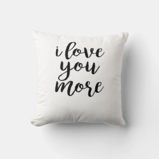 I Love You More Elegant Love Design Cushion