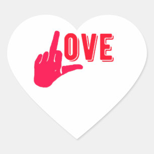 I love you more. heart sticker