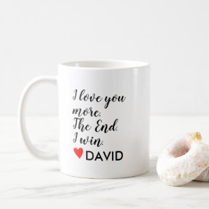 I love you more Personalised Name Custom Gift Coffee Mug