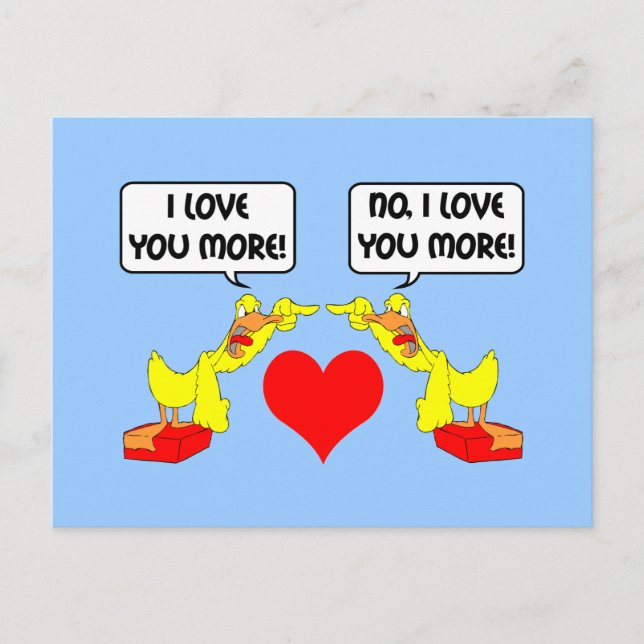 I love you more postcard (Front)