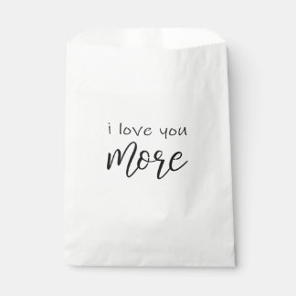 I Love You More Say It All The Time Smiling Love Q Favour Bags