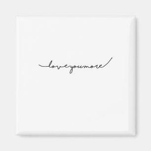 I Love You More Soft Romantic Aesthetic  Magnet