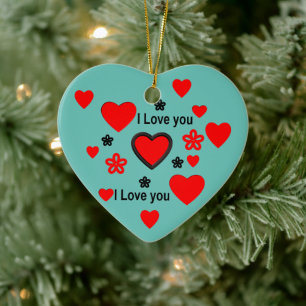 I love you ...more than any words can say. ceramic tree decoration
