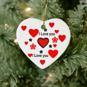 I love you ...more than any words can say. ceramic tree decoration
