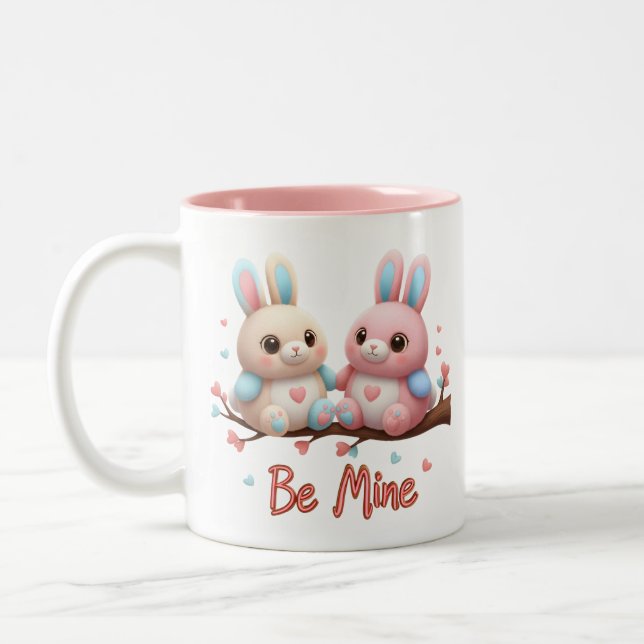 "I Love You More Than Coffee" – Funny Valentine’s  Two-Tone Coffee Mug (Left)