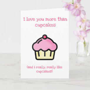 I love you more than cupcakes! Fun Mother's Day Card