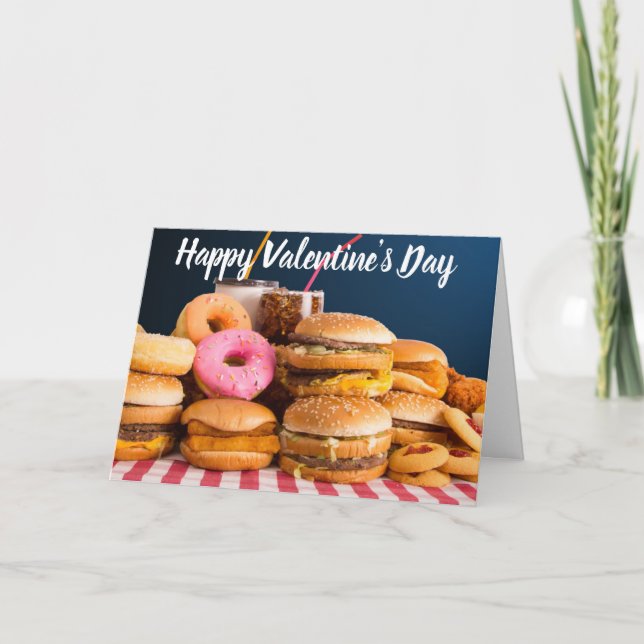 I "LOVE" YOU MORE THAN **FOOD** VALENTINE'S DAY CARD (Front)