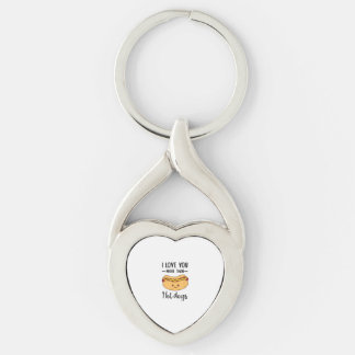 I Love You More Than Hot Dogs Funny Sausage Pun  Key Ring