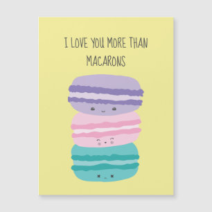 I Love you more than Macarons Kawaii Pastel Cute 