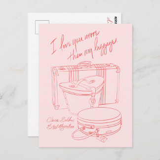"I love you more than my luggage" Postcards