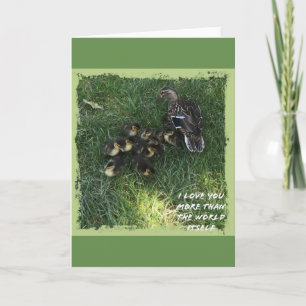 I love you more than the world itself card