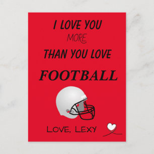 I LOVE YOU MORE THAN YOU LOVE _ POSTCARD