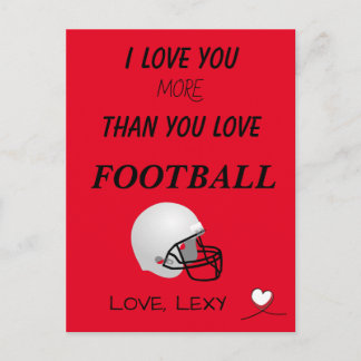 I LOVE YOU MORE THAN YOU LOVE _ POSTCARD