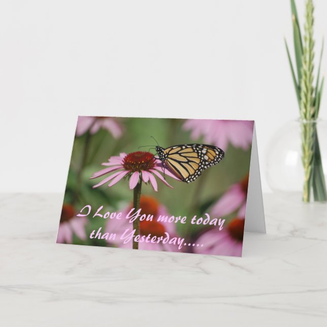 I Love You More Today Holiday Card (Front)