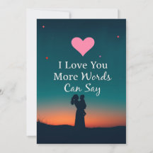  'I Love You More Words Can Say' Mom , mother day 