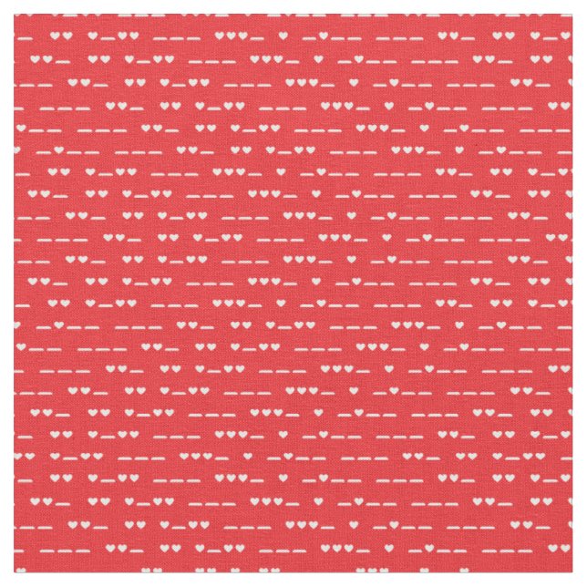 I Love You Morse Code Fabric (Close Up)