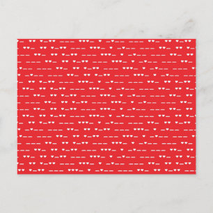 I Love You Morse Code Postcard