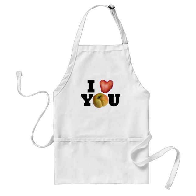 I LOVE YOU Mother's Day Apron (Front)