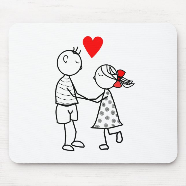 I LOVE YOU MOUSE MAT (Front)