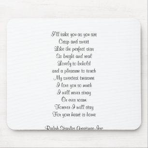 I love you mouse mat