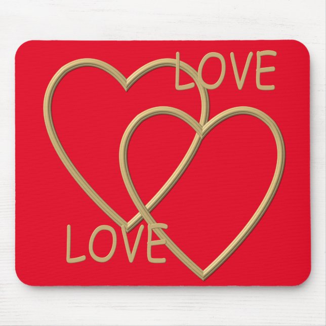 I Love you Mouse Mat (Front)