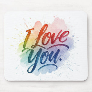 I Love You Mouse Mat