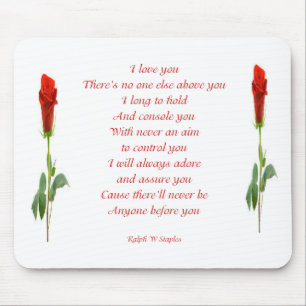 I love you mouse mat