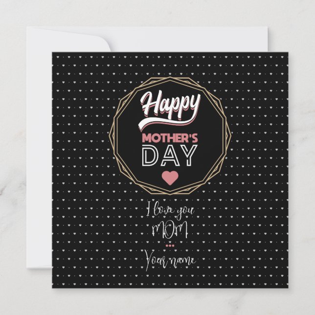 I love you mum card (Front)